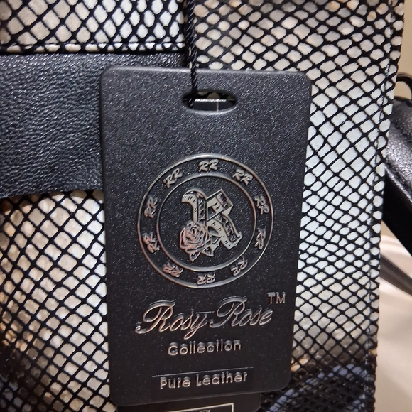 Rosy Rose Women's Leather Handbag NWT - Picture 2 of 4